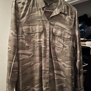 Lucky Brand camo button up top
